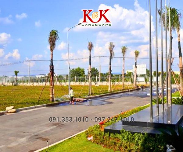 trồng cây xanh bóng mát cho nhà máy