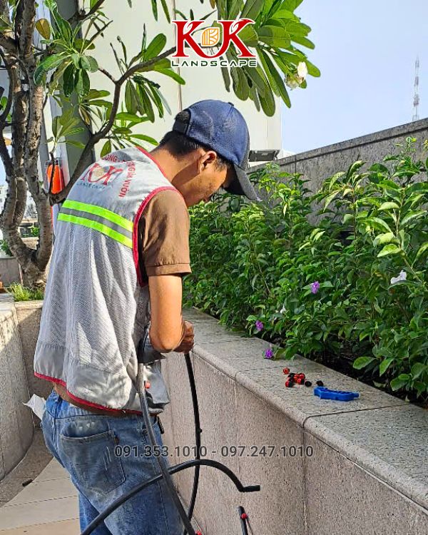 Thi công hệ thống tưới