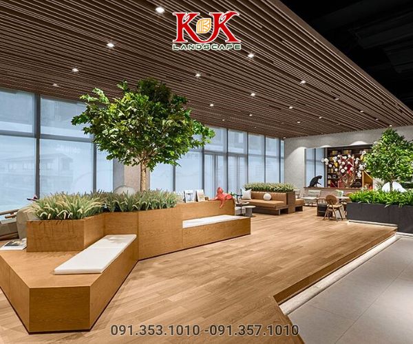 Thiết kế và thi công sân vườn văn phòng