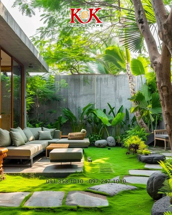 Thiết kế sân vườn khách sạn