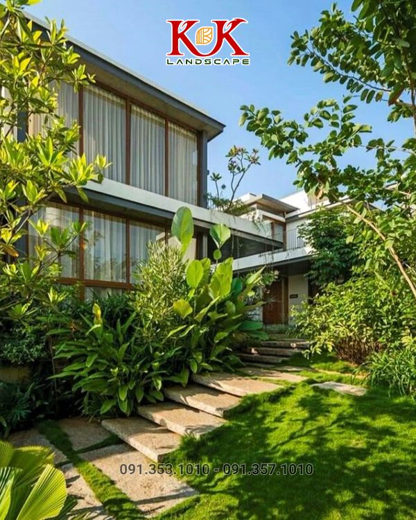 Thiết kế và thi công sân vườn biệt thự