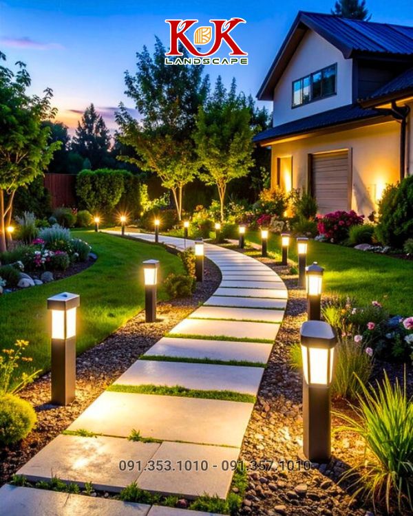 thi công sân vườn biệt thự